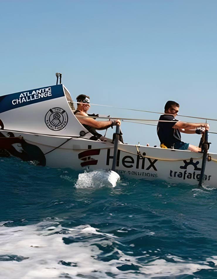 the boat for our atlantic rowing challenge